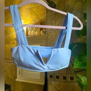 Aerie blue bikini top